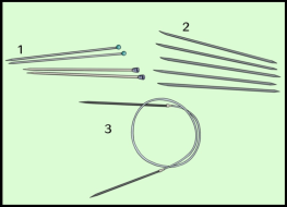 type of knitting needles
